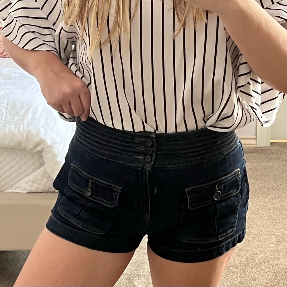 Sailor denim shorts